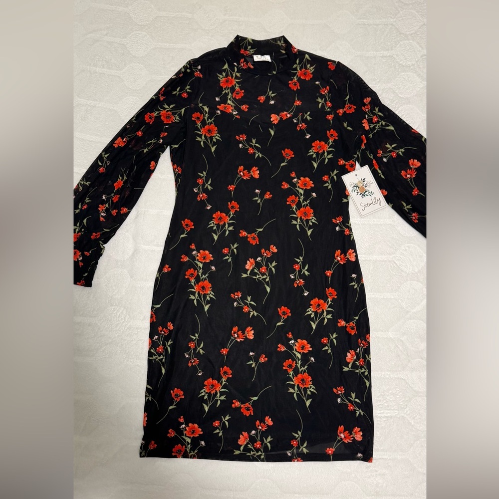Floral Black and Red Sleeve mash by Siren Lily